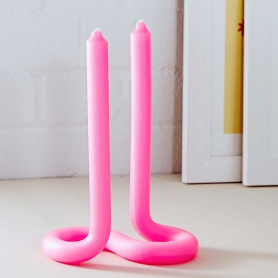 Lex Pott Twisted Pink Candle